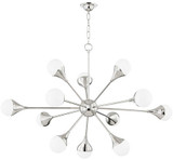 Mitzi H375812-PN Ariana Contemporary Polished Nickel LED Hanging Chandelier