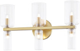 Mitzi H384303-AGB Tabitha Modern Aged Brass 3-Light Bath Lighting