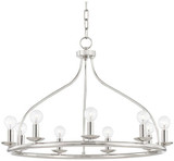 Mitzi H511809-PN Kendra Contemporary Polished Nickel 27" Ceiling Chandelier