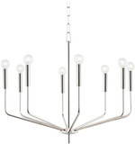 Mitzi H516808-PN Bailey Contemporary Polished Nickel 30" Ceiling Chandelier