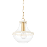 Mitzi H668701S-AGB/SCR Alaina Contemporary Aged Brass Mini Lighting Pendant