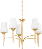 Mitzi H733805-GL Emily Gold Leaf Chandelier Lighting