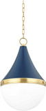 Mitzi H787701L-AGB/SNY Ciara Contemporary Aged Brass Hanging Lamp