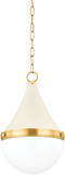Mitzi H787701S-AGB/SCR Ciara Modern Aged Brass Mini Drop Lighting Fixture