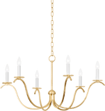 Mitzi H809806-GL Jaclin Gold Leaf 34.5" Ceiling Chandelier