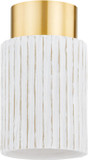 Mitzi H830501-AGB/CWB Corissa Modern Aged Brass / Ceramic Whitewash Bisque Overhead Lighting