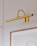 Mitzi H836101L-AGB Elowen Contemporary Aged Brass LED 24" Art Lighting