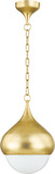 Mitzi H850701-VGL Luciel Modern Vintage Gold Leaf Mini Pendant Light