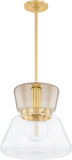 Mitzi H910701L-AGB Elodie Modern Aged Brass Pendant Light Fixture