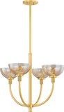Mitzi H981804-AGB Eva Modern Aged Brass Lighting Chandelier