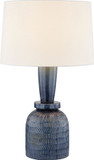 Mitzi HL1042201-AGB/CDB Russo Contemporary Aged Brass / Ceramic Washed Cobalt Table Lamp