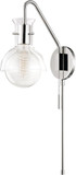 Mitzi HL111101G-PN Riley Modern Polished Nickel Wall Lighting Sconce