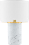 Mitzi HL920201-AGB Rumi Modern Aged Brass Side Table Lamp