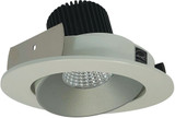 Nora NIO-4RCXHW Iolite Modern Haze Reflector / White Flange LED 4" Round Adjustable Cone Reflector Down Lighting Insert