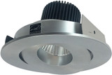Nora NIO-4RGXNN Iolite Modern Natural Metal LED 4" Round Adjustable Gimbal Recessed Lighting Insert