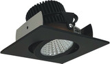 Nora NIOB-2SGXBZ Iolite Modern Black LED 2" Square Adjustable Gimbal Recessed Lighting Insert