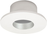 Nora NIOC-1RNGHW Iolite Modern Haze / White 1" Can-less Round Downlight Ceiling Can Light Trim