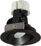 Nora NIR-4RCBZ Iolite Contemporary Bronze Reflector / Bronze Flange LED 4" Round Cone Retrofit Recessed Ceiling Light