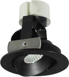 Nora NIR-4RCXBB Iolite Modern Black LED 4" Round Adjustable Cone Retrofit Down Lighting Insert