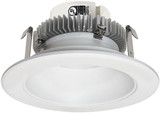 Nora NLCBC2-451TWMPW/10 Cobalt Modern Matte Powder White LED 4" Click Round Retrofit Reflector Recessed Light Insert