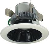Nora NLCBC2-452BW Cobalt Contemporary Black / White LED Retrofit 4" Click Round Baffle