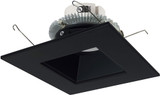 Nora NLCBC2-656TWBB/10 Cobalt Modern Black LED 6" Click Square Retrofit Reflector with Square Aperture Recessed Lighting Insert