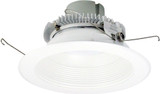 Nora NLCBC2-652MPW Cobalt Matte Powder White LED 6" Click LED Retrofit Round Open Baffle