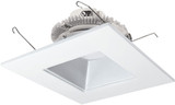 Nora NLCBC2-656TWHZW/10 Cobalt Contemporary Haze / White LED 6" Click Square Retrofit Reflector with Square Aperture Down Lighting Insert