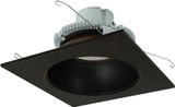 Nora NLCBC2-653BZBZ Cobalt Bronze LED 6" Click LED Retrofit Square Reflector w/ Round Aperture