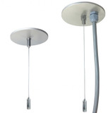 Nora NLIN-PCCA Modern L-Line LED Linear Direct Pendant & Power Mounting Kit (aircraft + power cord canopy & aircraft canopy)