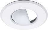 Nora NM1-RAEYELIDW M1 Contemporary White 1" Round M1 Scoop Can Light