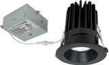 Nora NM4-RDCBB M4 Contemporary Black Recessed LED Lighting 4" M4 Round Recessed LED Lighting Downlight