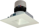 Nora NPR-4SNDSQWW Pearl Modern White LED 4" Pearl Square LED Retrofit Reflector with Square Aperture