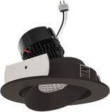 Nora NPRLV-4RCBZ 4 Inch Pearl Contemporary Bronze LED Round Adjustable Cone Retrofit Down Lighting Insert