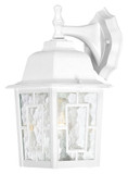 Nuvo 604921 Banyon Water Glass 12 Inch Tall Traditional White Outdoor Wall Light