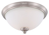 Nuvo 605041 Patton Transitional Style 15 Inch Diameter Brushed Nickel Flush Lighting