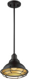 Nuvo 60-7013 Newbridge Dark Bronze and Gold Mini 10" Ceiling Pendant Light