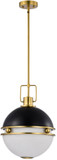 Nuvo 60/7878 Everton Contemporary Matte Black Pendant Lighting Fixture