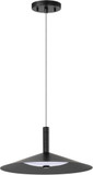 Nuvo 62/2072 Corrine Modern Matte Black LED 14" Hanging Pendant Light