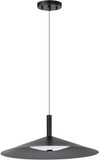 Nuvo 62/2073 Corrine Contemporary Matte Black LED 18" Pendant Lamp