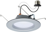Nuvo S11836R1 Modern Brushed Nickel LED 5"/6" Downlight Retrofit Recessed Light Insert