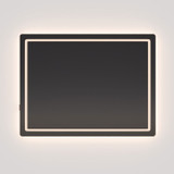 Oxygen 3-0404-15 Compact Modern Black LED Wall Mounted Mirror
