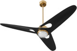 Oxygen 3-132-40 Apogee Contemporary Aged Brass LED Ceiling Fan