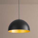 Oxygen 3-21-1550 Lucci Black and Industrial Brass LED 24" Pendant Light