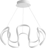 Oxygen 3-61-6 Cirro Contemporary White LED 28" Hanging Lamp