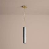 Oxygen 3-614-1540 Totem Contemporary Aged Brass and Dark Gray LED Mini Lighting Pendant