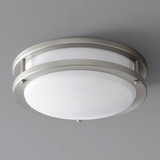 Oxygen 3-618-24 Oracle Contemporary Satin Nickel LED 10.5" Ceiling Light Fixture