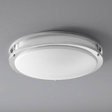 Oxygen 3-619-14 Oracle Contemporary Polished Chrome LED 18" Flush Mount Lighting
