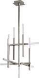 Oxygen 3-636-24 Atlantis Modern Satin Nickel LED Chandelier Light