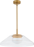 Oxygen 3-659-56 Eros Modern Brushed Brass LED Drop Ceiling Light Fixture